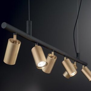 Dynamite Sp6 Ideal Lux Lampadario a Binario Con Spot Led Orientabili