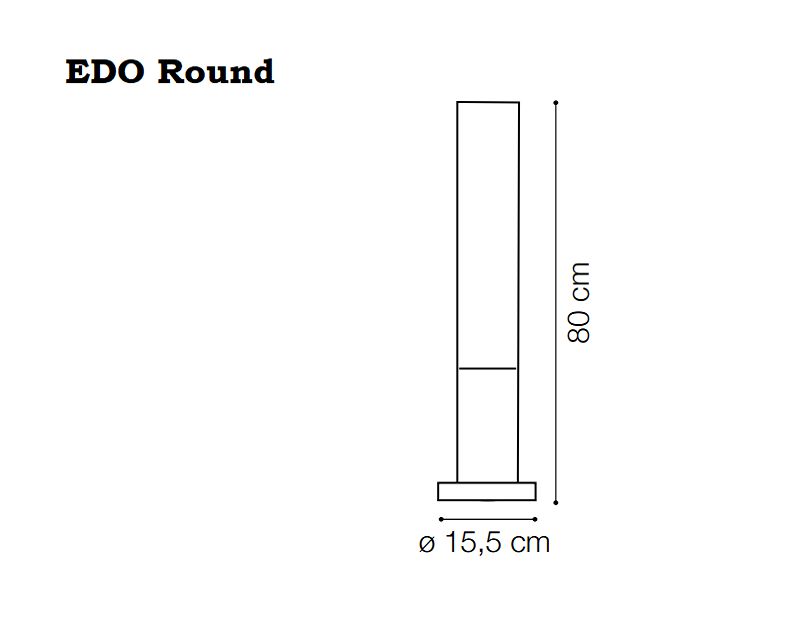 Edo Round Ideal Lux Palo da Esterno