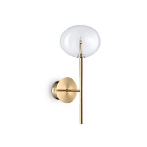 Equinoxe Ap1 Ideal Lux Applique Vintage Cromo Ottone