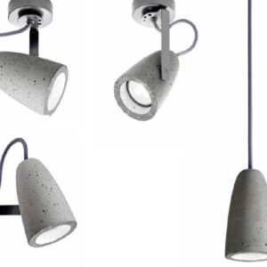 FORATA PL Sil Lux Plafoniera Applique Led in Cemento