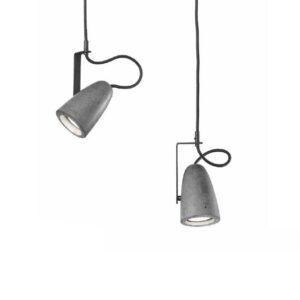 FORATA SP Sil Lux Sospensione Led in Cemento con Snodo Orientabile
