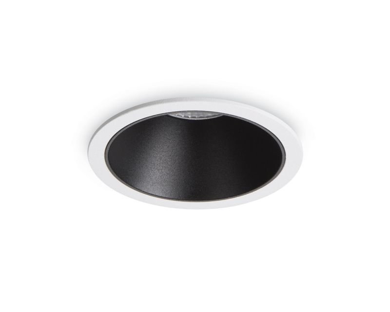 game round è un faretto led ad incasso moderno con led cob 10w