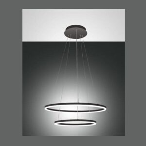 Giotto Fabas Lampadario Led Moderna Dimmerabile - Nero