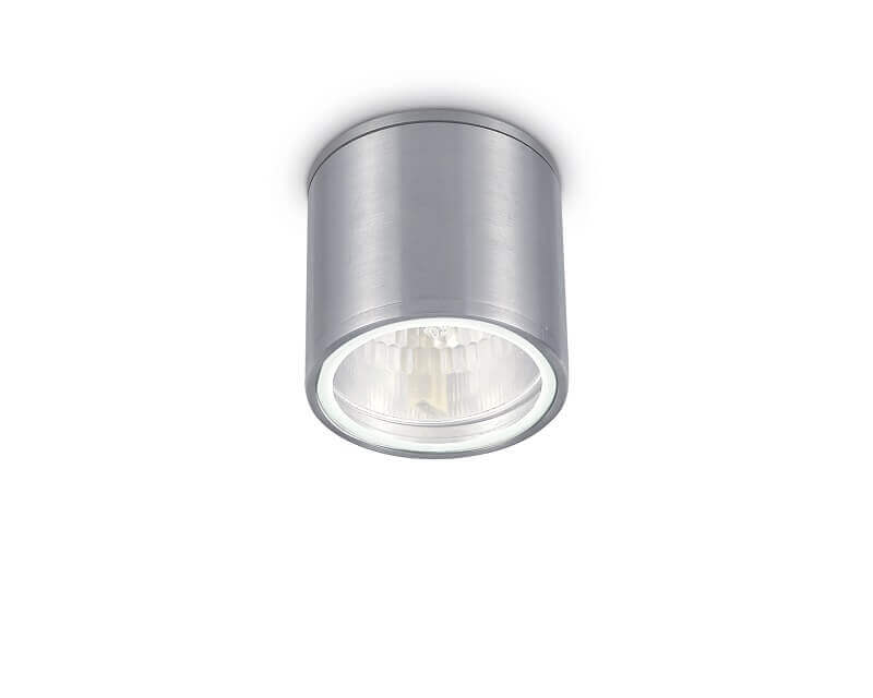 Gun Ideal Lux Plafoniera Tonda Cilindrica alluminio