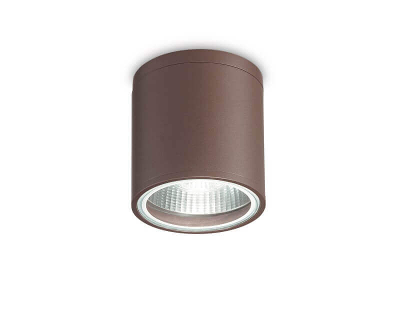 Gun Ideal Lux Plafoniera Tonda Cilindrica coffee