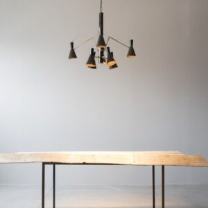 Imbuto Chandellier Lampadario in Ferro 8 Luci Renzo Serafini