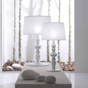 Alì e Babà C1016BS Karman Lampada da Tavolo Bianca di Design