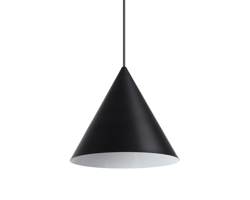 A-Line Ideal Lux Lampadario a Cono Moderno Nero diam 30