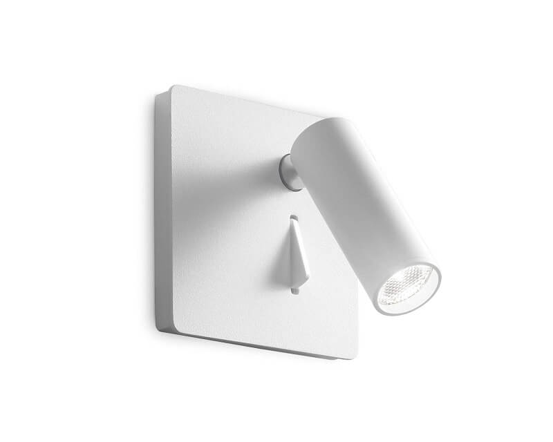 Lite Ideal Lux Applique Led Orientabile Quadrata Bianca