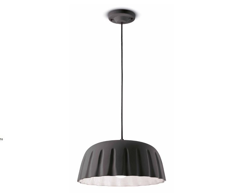 madame-gres-ferroluce-lampadario-moderno-grigio-largo