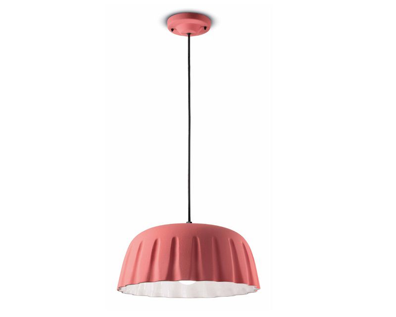 madame-gres-ferroluce-lampadario-moderno-rosa-corallo-largo