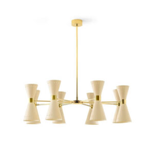 Megafono Stilnovo Sospensione Led Vintage 1958 - Oro