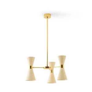 Megafono Stilnovo Sospensione Led Vintage 3 Luci