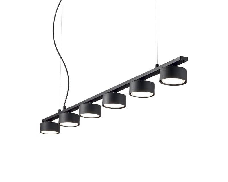 Minor S6 Ideal Lux Lampadario Moderno Nero