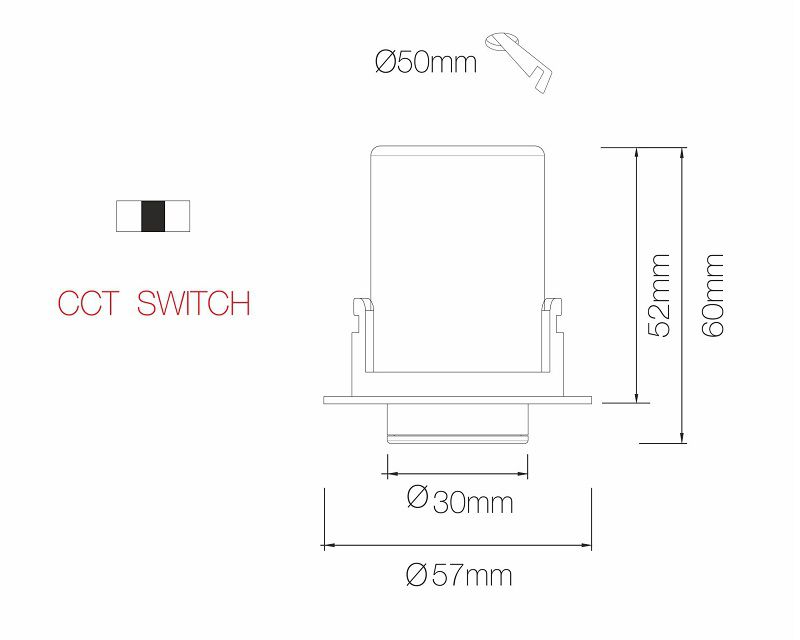 OXO C Nano Beneito Faure Faro Led Orientabile 4W