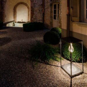 Niuda Appoggio Renzo Serafini Lampada da Esterno Stile Industriale
