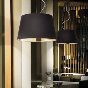 Nordik Ideal Lux Lampadario Moderno Nero e Oro
