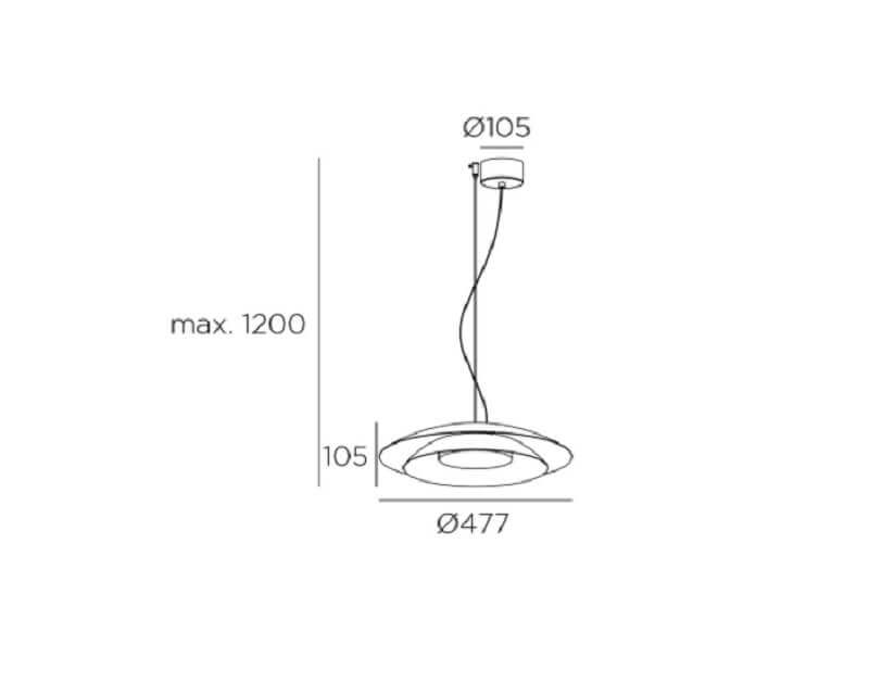 Noway Leds-C4 Lampadario Led Moderno Grande