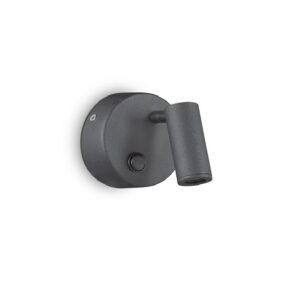 Page Round Ideal Lux Lampada Led Orientabile da Comodino