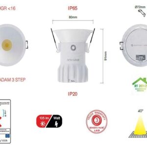 Pulsar Beneito Faure Faretto Led IP65 da 8w
