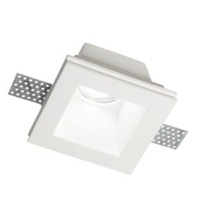 Samba Square Ideal Lux Faretto Quadro Da Incasso A Scomparsa In Gesso