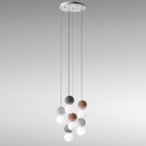 Sfera S6 Gea Luce Lampadario Moderno Colorato 6 Luci