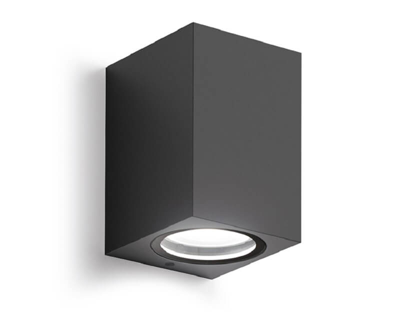 Shin M Gea Luce Applique Per Esterno Monoemissione nera
