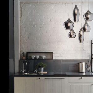 Ideal Lux Soft Sp6 Fumè Lampadario 6 Luci In Vetro