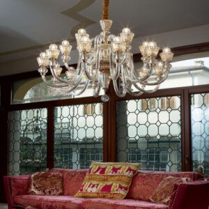 Strauss Ideal Lux Sospensione Classica Vetro Soffiato