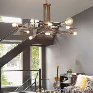 Triumph Sp8 Ideal Lux Sospensione Stile Industriale