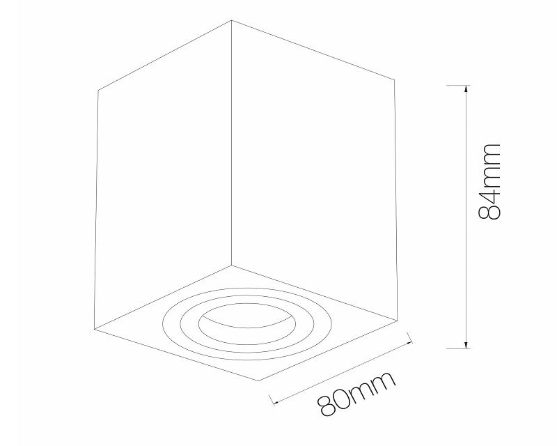 Zio Beneito Faure Mini Plafone Orientabile dimensioni