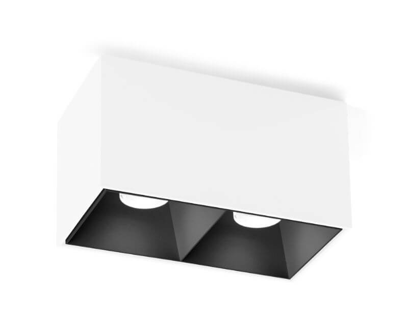 Riflettore Interno Doppio Box 2.0 Wever & Ducrè Bianco Nero