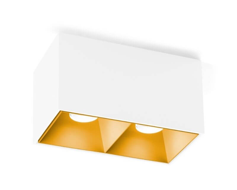 Riflettore Interno Doppio Box 2.0 Wever & Ducrè Bianco Oro