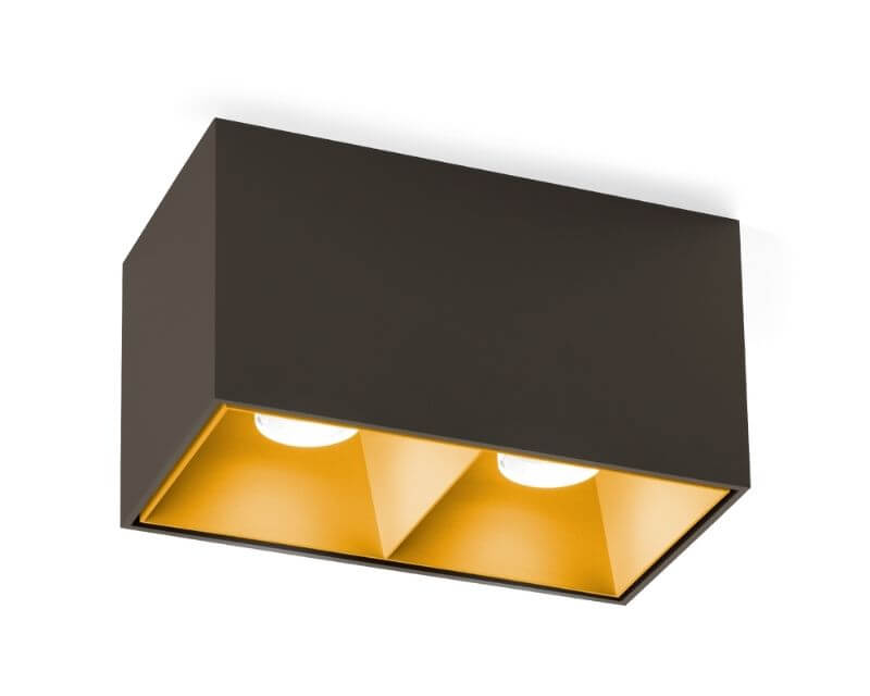 Riflettore Interno Doppio Box 2.0 Wever & Ducrè Bronzo Oro