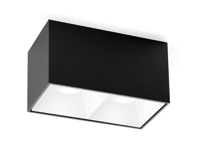 Riflettore Interno Doppio Box 2.0 Wever & Ducrè Nero Bianco