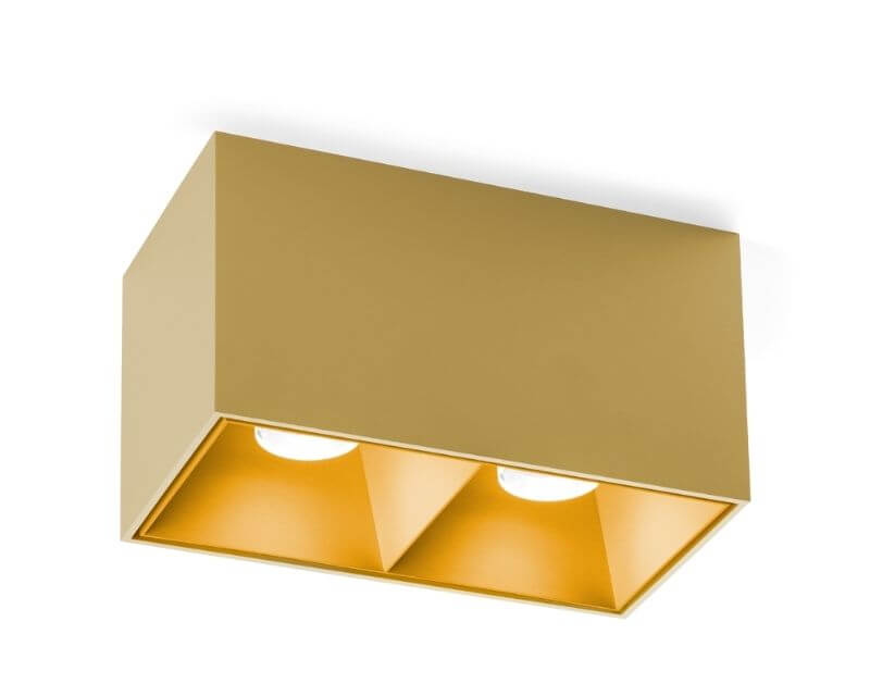 Riflettore Interno Doppio Box 2.0 Wever & Ducrè Oro Oro