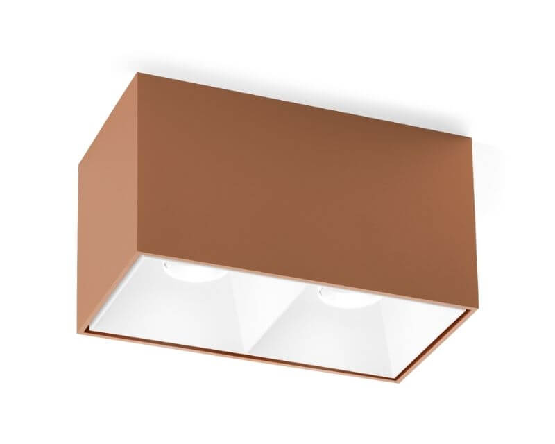 Riflettore Interno Doppio Box 2.0 Wever & Ducrè Rame Bianco