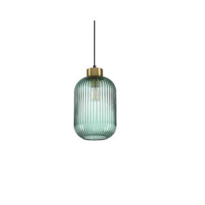 Mint-1 Ideal Lux Sospensione in Vetro Rigato