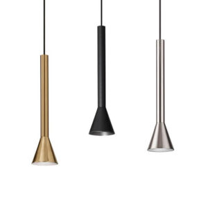 Diesis Sp Ideal Lux Sospensione Nera Ottone Nickel