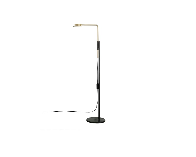 W102f Chipperfield Wastberg Lampada Led da terra ottone acciaio scuro