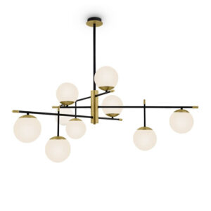 Nostalgia Maytoni Lampadario in Vetro Soffiato 9 Luci