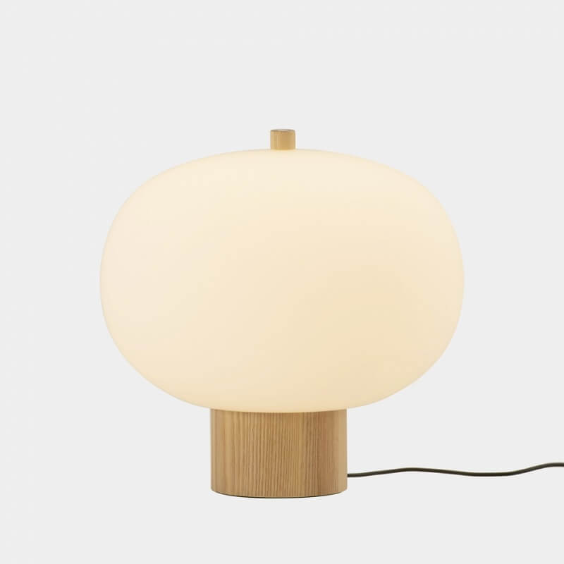 Ilargi Leds-C4 Lampada Led da tavolo in vetro soffiato accesa