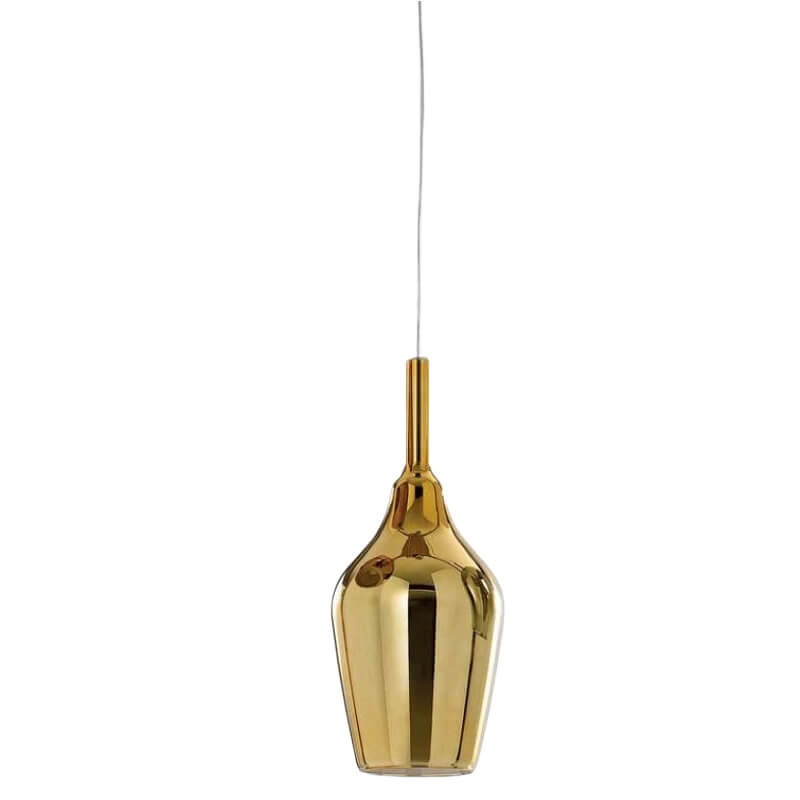 Ofelia Gea Luce Sospensioni in Vetro di Design oro specchiato