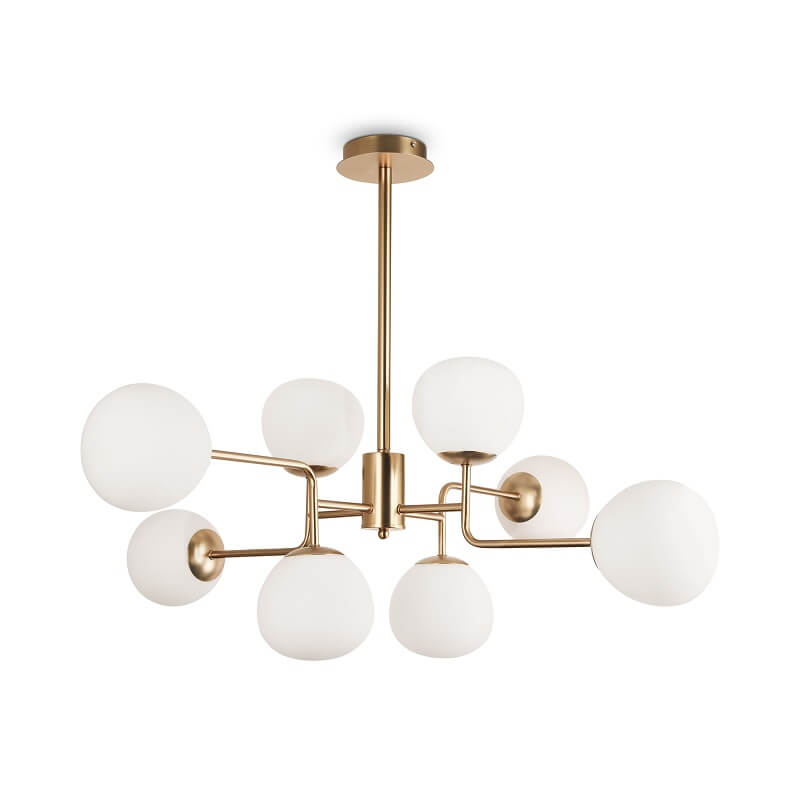 erich maytoni sospensione nordica 8luci ottone