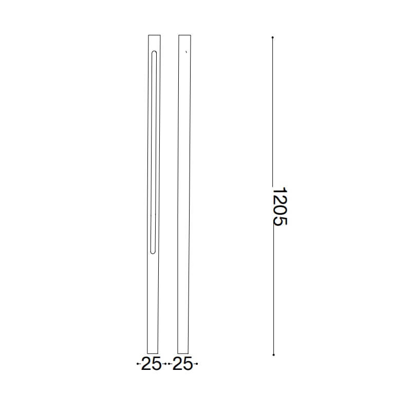 Jedi Pt Ideal Lux Palo Led da Esterno IP65 120 cm tecnica