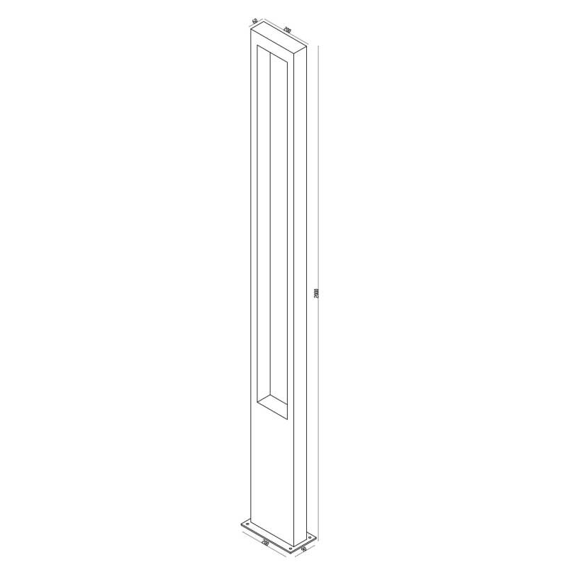 Bonn Maytoni Palo Led 25W di Design IP65 tecnica