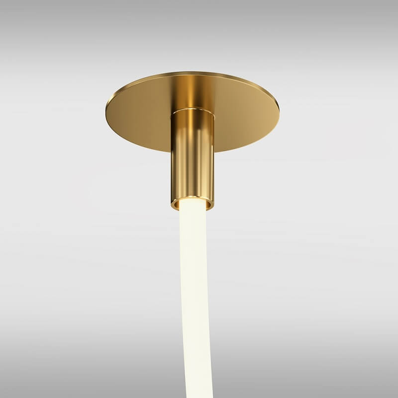 Tau Maytoni Sospensione Plafoniera Led di Design dettaglio oro