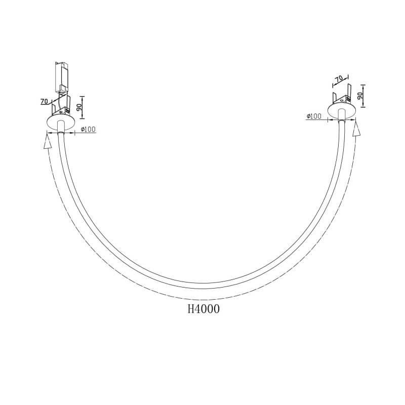 Tau Maytoni Sospensione Plafoniera Led di Design tecnica