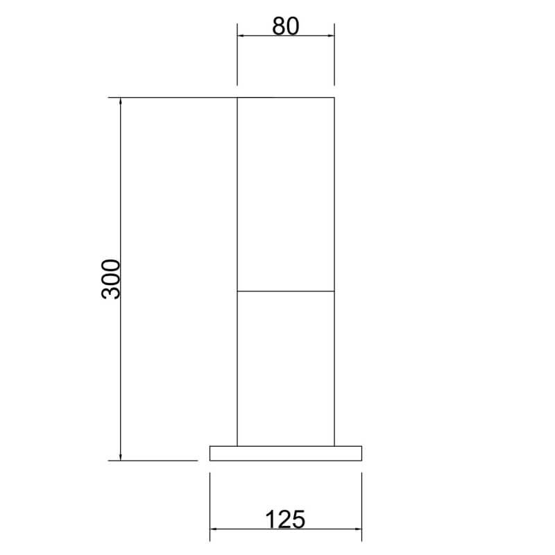 Willis Maytoni Paletto Moderno IP54 da Giardino 30 cm tecnica