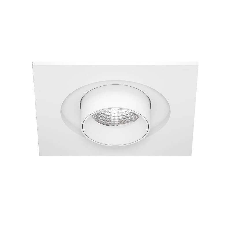 Mini Oxo Square 1 Beneito Faure Faretto Led Quadrato bianco